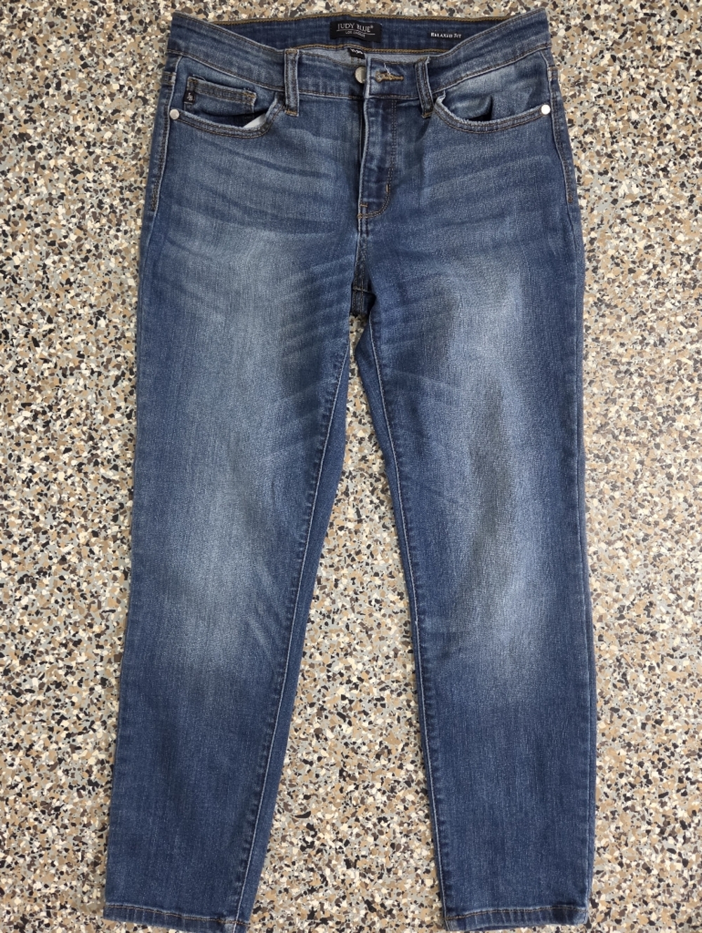 Judy Blue Womens Dark Blue Straight Jeans - Like New
